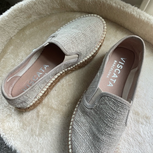 Viscata Barcelona Espadrilles Flatforms Woman’s Shoes Castell Linen Sz 6/36 - Picture 5 of 7
